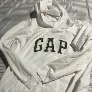 GAP hoodie white with camo lettering